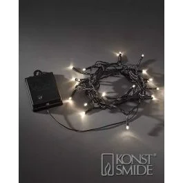 Konstsmide outdoor lichtsnoer 80 warm witte LEDs op batterij 3728-100 Bestseller
