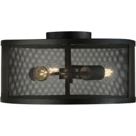 Rabat Plafondlamp Fishnet zwart 45cm