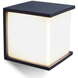 Oferta limitowana Wandlamp Box Cube antraciet 17cm
