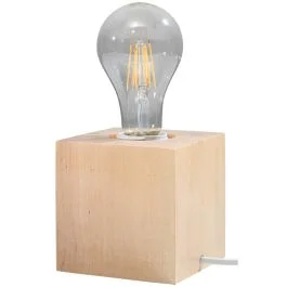 Tafellamp Abel hout 10cm Ostatnie sztuki
