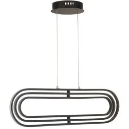 Okazja Hanglamp Clip zwart 80cm