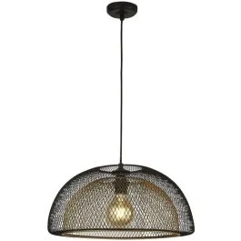 Nie przegap Hanglamp Honeycomb zwart 46cm