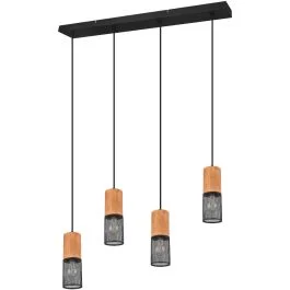 Hanglamp Tosh zwart 70cm Obniżka ceny