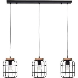 Dostępne od ręki Hanglamp Gwen zwart 100cm