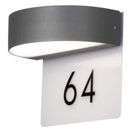 Dodaj do koszyka Huisnummerlamp Monza antraciet 21cm