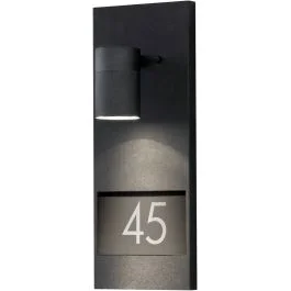 Huisnummer lamp Modena zwart 41cm Wysoka jakość