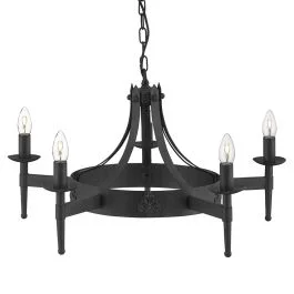 Popularny Kroonluchter Cartwheel zwart 67cm