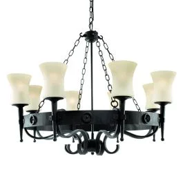 Kroonluchter Cartwheel zwart 88cm Nowość