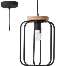 Oferta czasowa Hanglamp Tosh zwart 25cm
