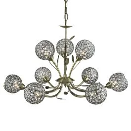 Ograniczona ilość Kroonluchter Bellis brons 68cm