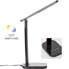 Najlepsza cena Bureaulamp Vicari zwart 33cm