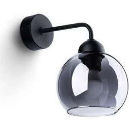 Wandlamp Alino zwart 26cm Popularny