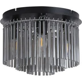 Plafondlamp Swizzle zwart 32cm Taniej