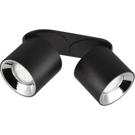 Inbouwspot Guayana zwart 18cm Premium