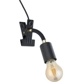 Klemlamp Parrini zwart 25cm Super okazja