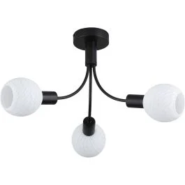 Do wyczerpania zapasów Plafondlamp Nova zwart 52cm