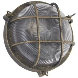 Plafondlamp Bulkhead zwartgoud 27cm Cena promocyjna
