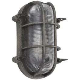 Wandlamp Bulkhead zilver 25cm Obniżka ceny