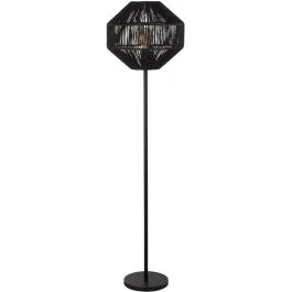 Vloerlamp Wicker zwart 155cm Wysoka jakość
