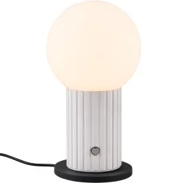 Batterijlamp Tauris wit 22cm Popularny