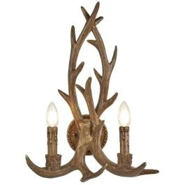Wandlamp Stag bruin 46cm Nie przegap