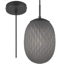 Hanglamp Facette rookglas 18cm Zamów dziś