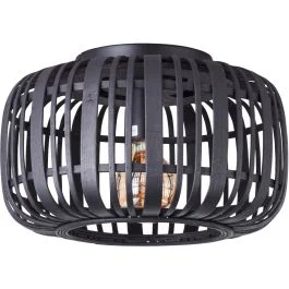 Plafondlamp Woodrow zwart 32cm Hit cenowy