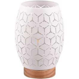 Zniżka Tafellamp Bidar wit 22cm