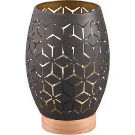 Wybór klientów Tafellamp Bidar zwart 22cm