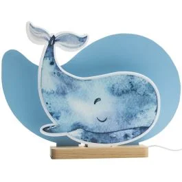 Okazja Tafellamp Walvis blauw 35cm