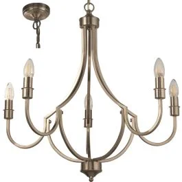 Kroonluchter Lodge staal 65cm Kup teraz