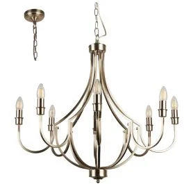 Premium Kroonluchter Lodge staal 75cm