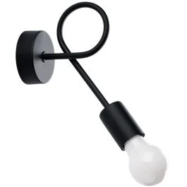 Wandlamp Levar zwart 19cm Ograniczona ilość