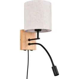 Wandlamp Nilam hout 18cm Bezpieczna płatność