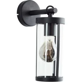 Wandlamp Sidney zwart 30cm Nowy