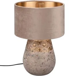Tafellamp Kiran beige 38cm Zamów dziś
