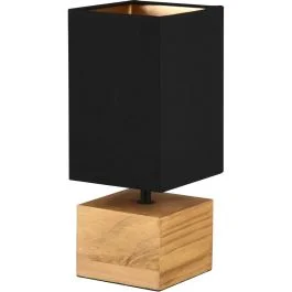 Okazja Tafellamp Woody zwart 30cm
