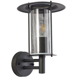 Wandlamp Detroit zwart 30cm Nowy