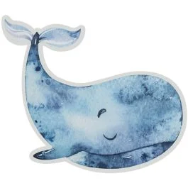 Zniżka Wandlamp Walvis blauw 25cm