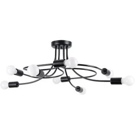 Plafondlamp Levar zwart 58cm Rabat