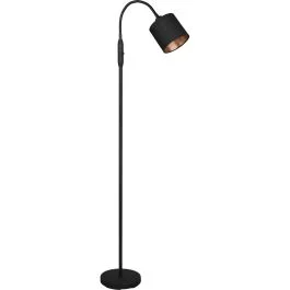 Zniżka Vloerlamp Tommy zwart 130cm