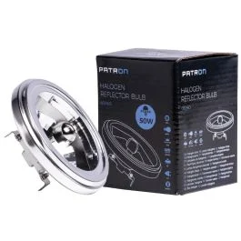 Zniżka Patron G53 AR111 Halogeenspot | 50W 12V 2800K 45° | Ø111mm Dimbaar