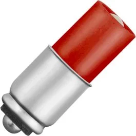 Schiefer Midget grooved LED Lamp | 0.24W 24V 10mA Rood | 6x16mm | 10 stuks Nowość