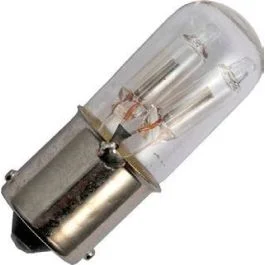 Łatwy zwrot Schiefer Ba15s Neonlamp | 110V/130V 16x45mm