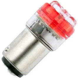 Nowy Schiefer BA15d LED Lamp | 0.48W 24V 20mA Rood | 18x45mm | 10 stuks