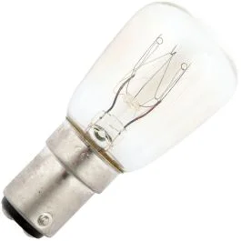 Zamów teraz Schiefer BA15d Buis Gloeilamp | 15W 2700K 90lm 220V/230V | Dimbaar