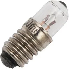 Zniżka Schiefer E5/8 Gloeilamp | 0.75W 3V 250mA 2500K | 5.7x16mm | 10 stuks
