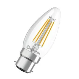 10x Ledvance B22d LED Kaarslamp | 4W 2700K 220V/240V 827 470Lm | 300° Ø35mm Popularny