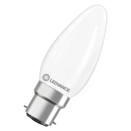 10x Ledvance B22d LED Kaarslamp | 3.4W 2700K 220V/240V 827 470Lm | 300° Ø35mm Tylko dziś