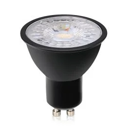 Bezpieczne zakupy ELP GU10 LED Spot Ø56mm | 7W 2700K Zwart 560Lm | 827